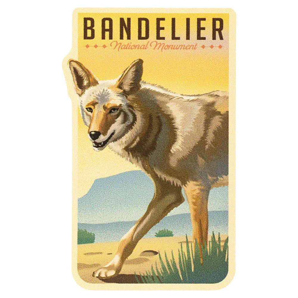 Bandelier National Monument Sticker - Coyote