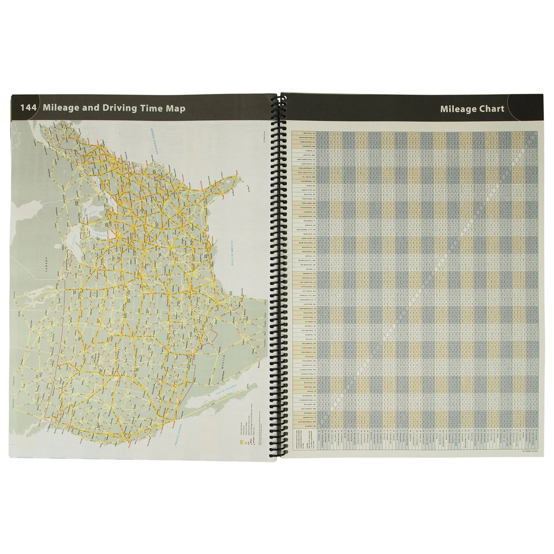 Road Atlas: Adventure Edition from National Geographic mileage chart