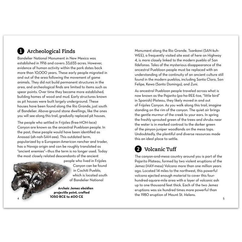 Bandelier National Monument Pueblo Loop Trail Guide Interior Pages 2
