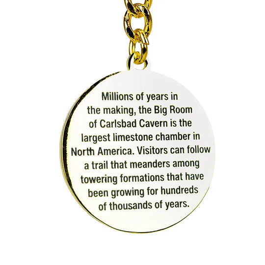 Carlsbad Caverns National Park Round Logo Keychain