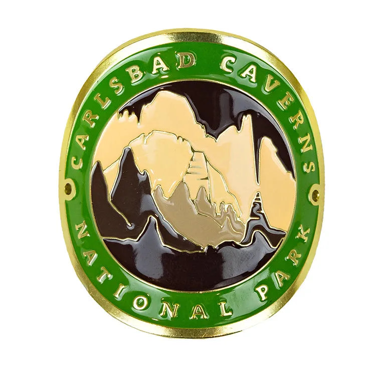 Carlsbad Caverns National Park Hiking Stick Medallion - Round Logo
