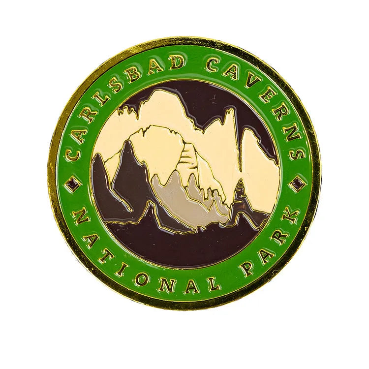 Carlsbad Caverns National Park Magnet - Round Logo