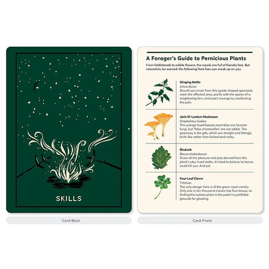 Campout Card: forager's guide