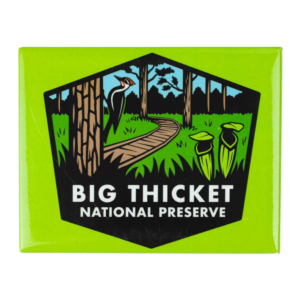 Big Thicket National Preserve Magnet - Badge Logo on a white background.