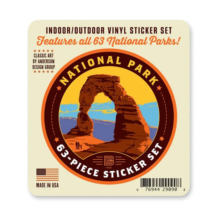 ADG National Parks Large Circle Sticker Set Package Front