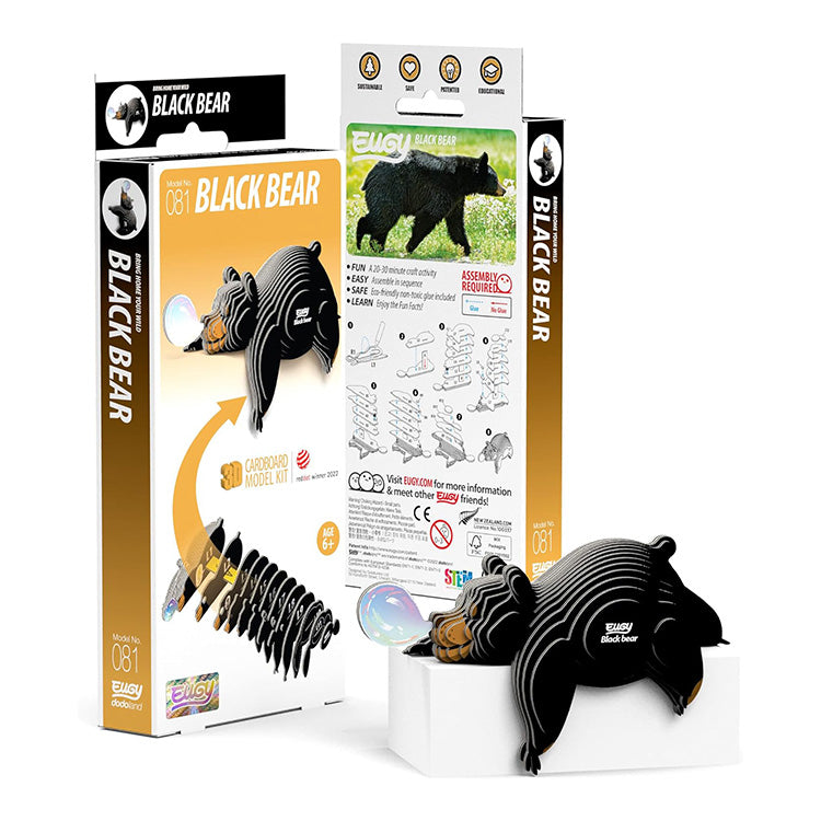 Eugy Black Bear 3D Puzzle