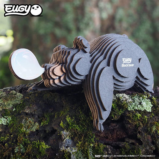 Eugy Black Bear 3D Puzzle