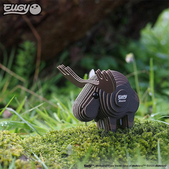 Eugy Moose 3D Puzzle