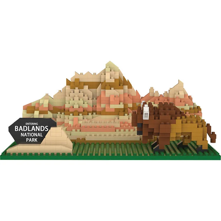 Badlands National Park Mini Block Set Front Facing