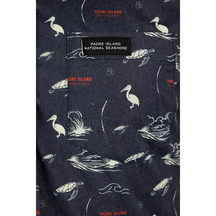 Padre Island National Seashore Camp Shirt Pocket Detail 1