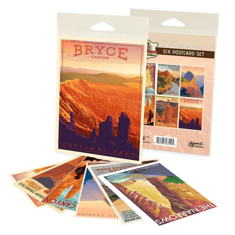 Bryce Canyon - Zion National Park Postcard Set