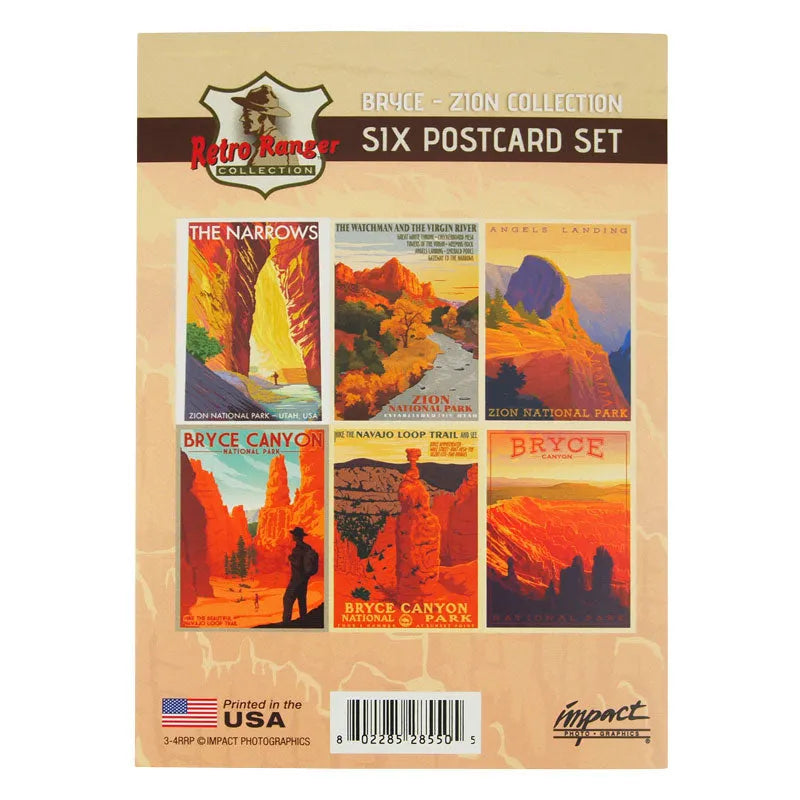 Bryce Canyon - Zion National Park Postcard Set