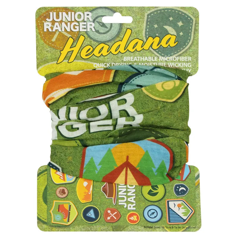 Junior Ranger Microfiber Headana Gaiter with packaging