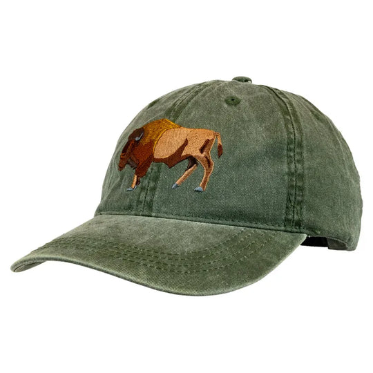 American Buffalo Cap Facing Left
