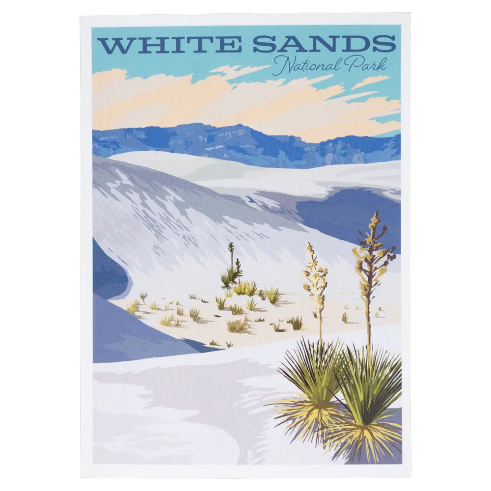 White Sands National Park Postcard - Retro Ranger