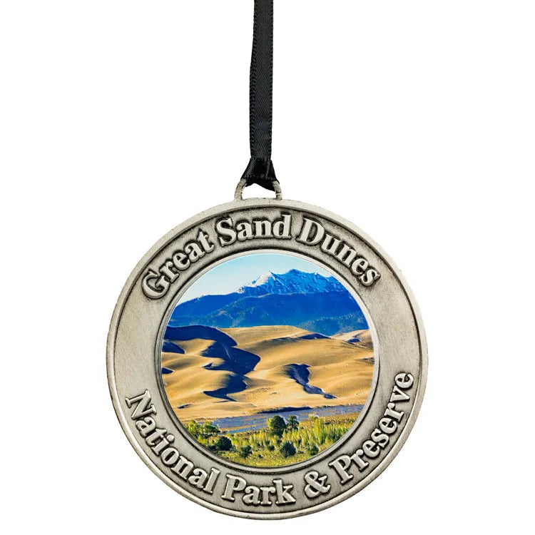 Great Sand Dunes National Park and Preserve Aluminum Ornament Front