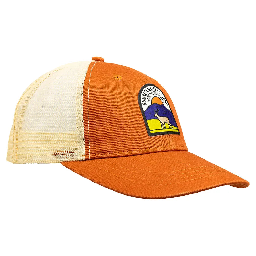 Sunset Crater Volcano National Monument Mesh-Back Cap - Fell Logo
