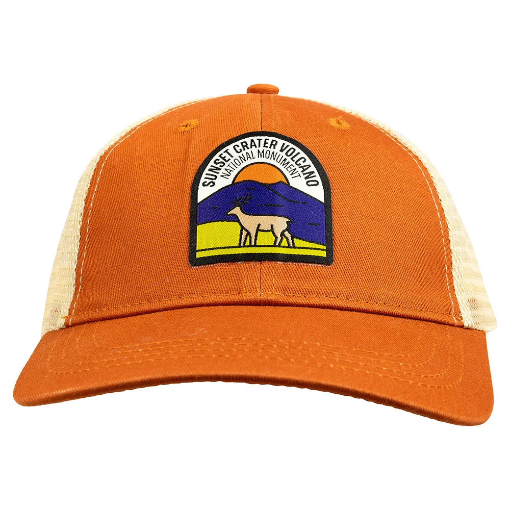 Sunset Crater Volcano National Monument Mesh-Back Cap - Fell Logo