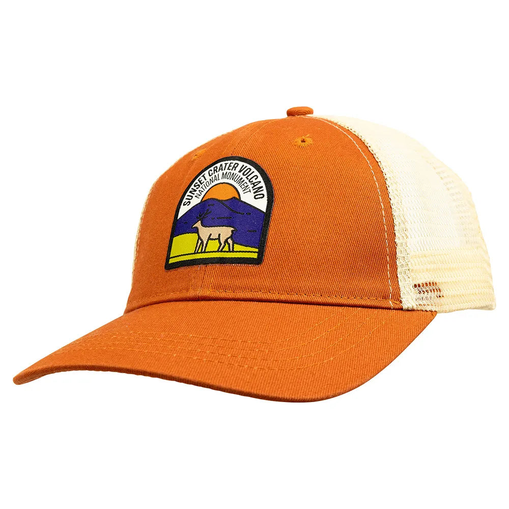 Sunset Crater Volcano National Monument Mesh-Back Cap - Fell Logo