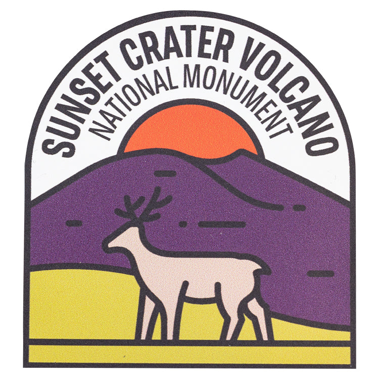 Sunset Crater Volcano National Monument Sticker - Fell Logo