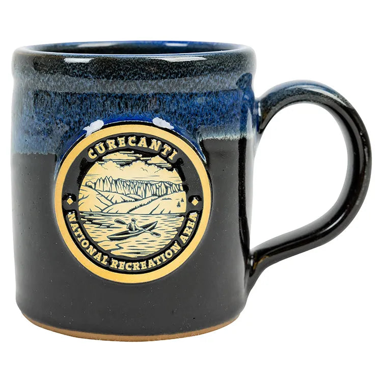 Curecanti National Rec. Area Round Logo Camper Mug Front Straight