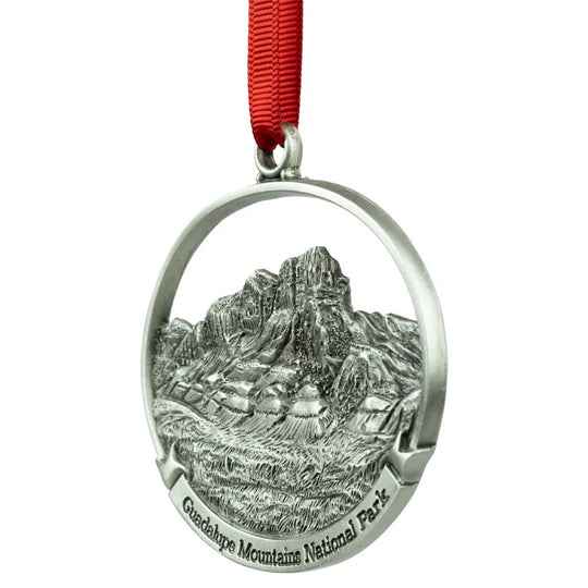 Guadalupe Mountains National Park Pewter Ornament Facing Right
