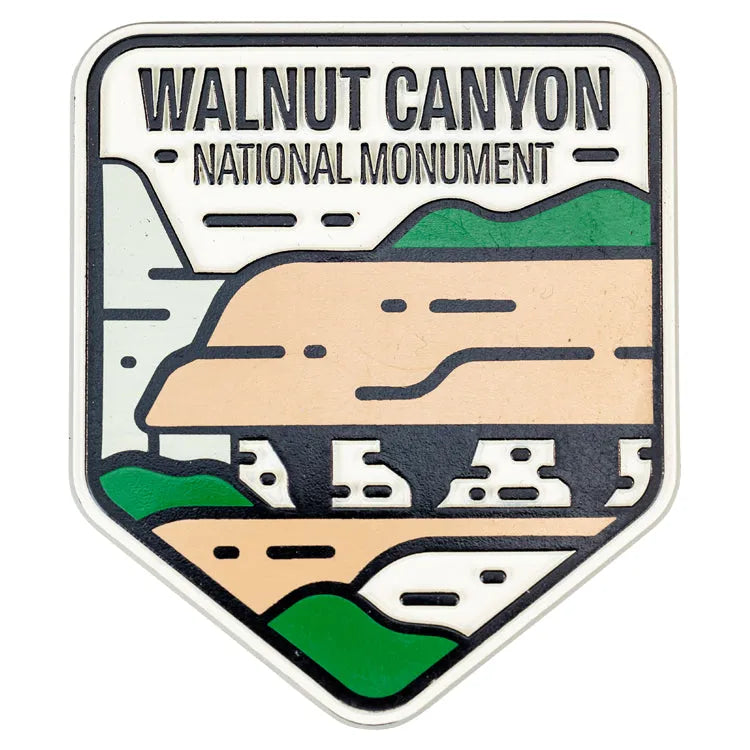 Walnut Canyon National Monument Flex Magnet - Fell Logo