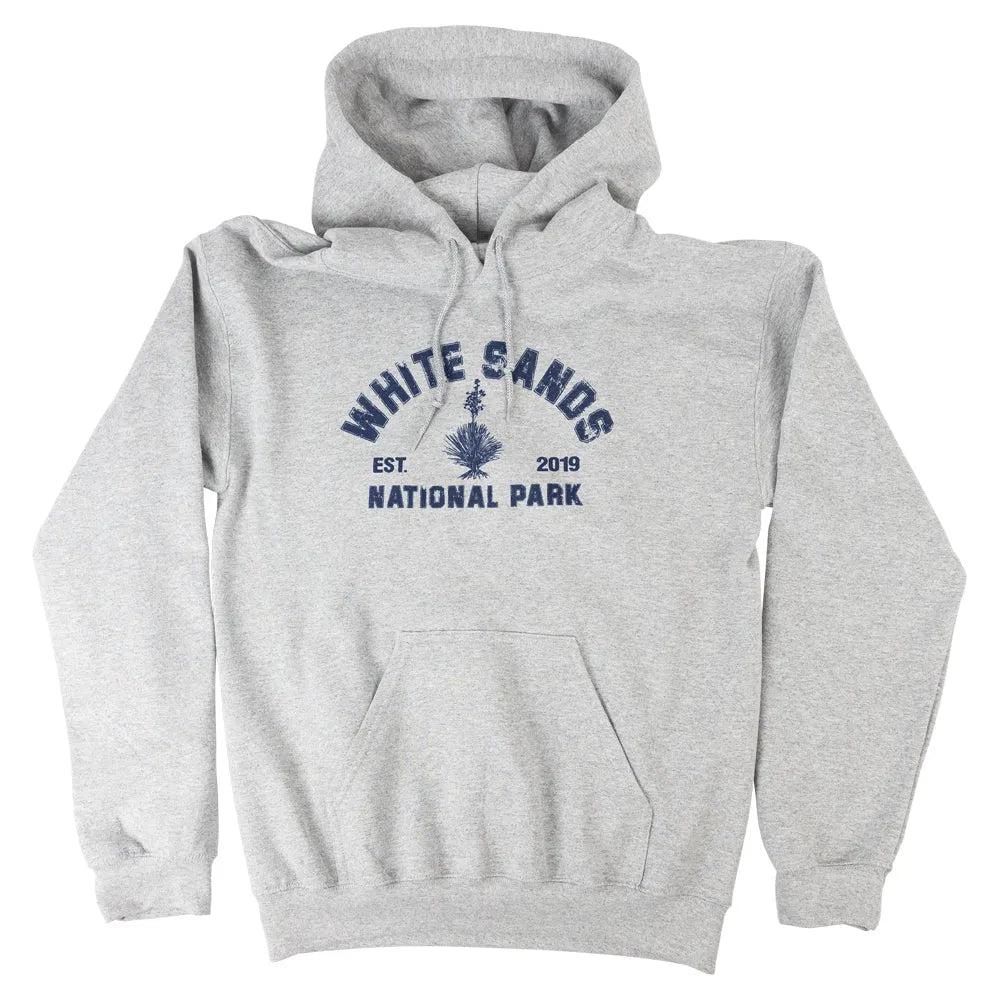 White Sands National Park Hoodie - Collegiate heather gray front view