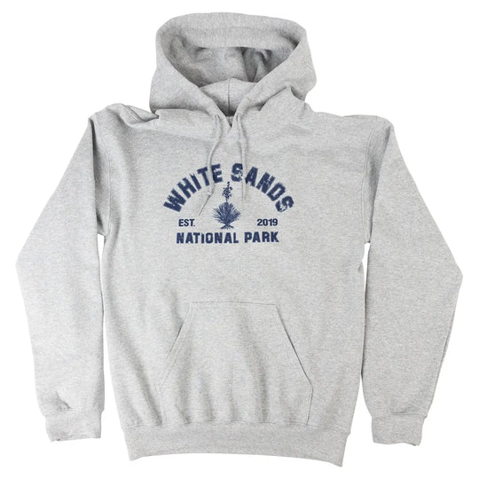 White Sands National Park Hoodie - Collegiate heather gray front view