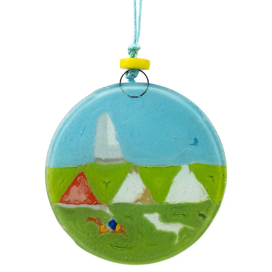 Little Bighorn Battlefield National Monument Recycled Glass Ornament