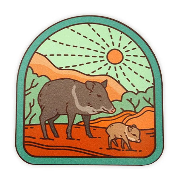 Animals of the Southwest Javelina Sticker