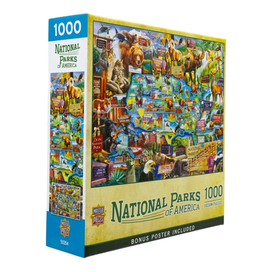 Box of a 1000-piece puzzle titled &