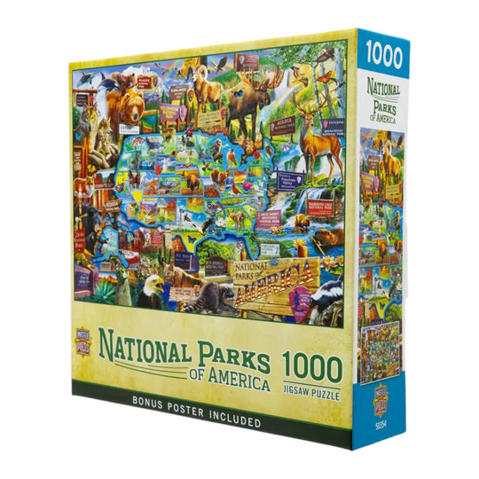 Box of a 1000-piece puzzle titled &