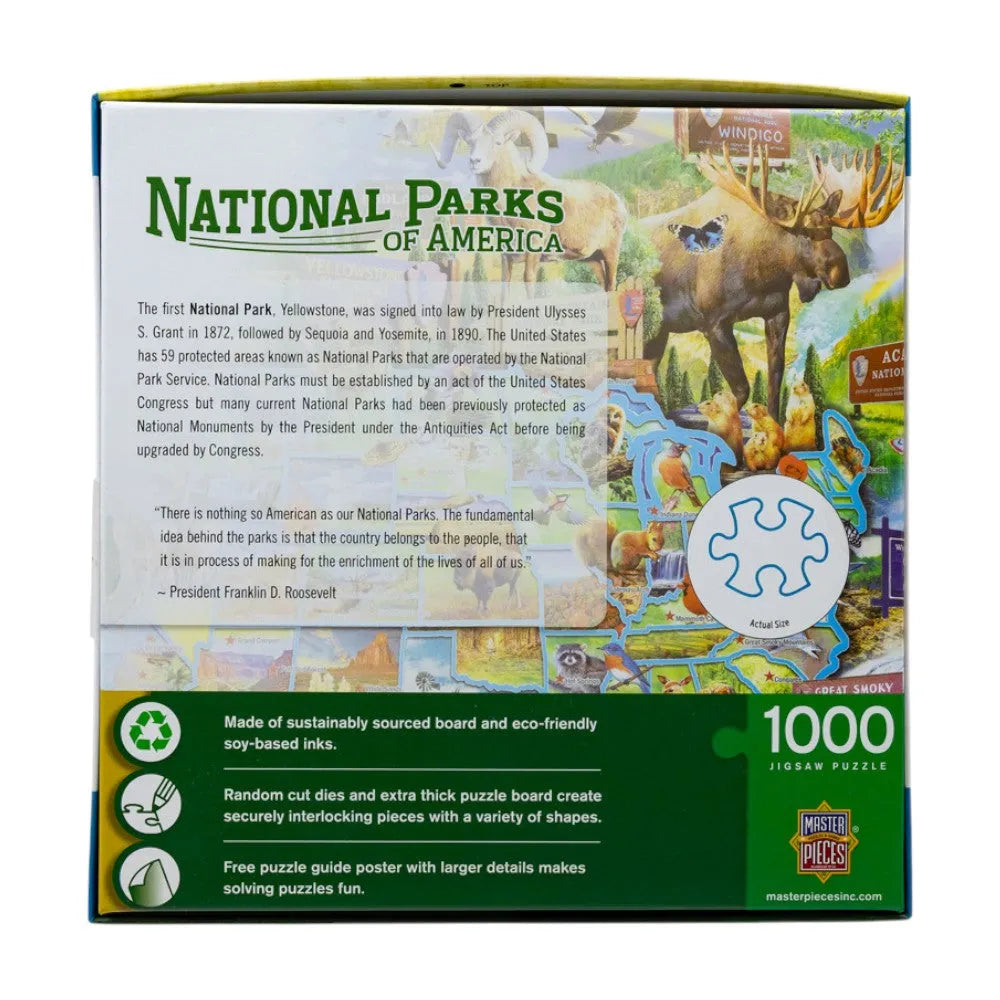 Box of a 1000-piece puzzle titled &