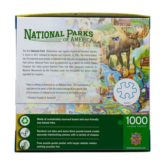 Box of a 1000-piece puzzle titled &