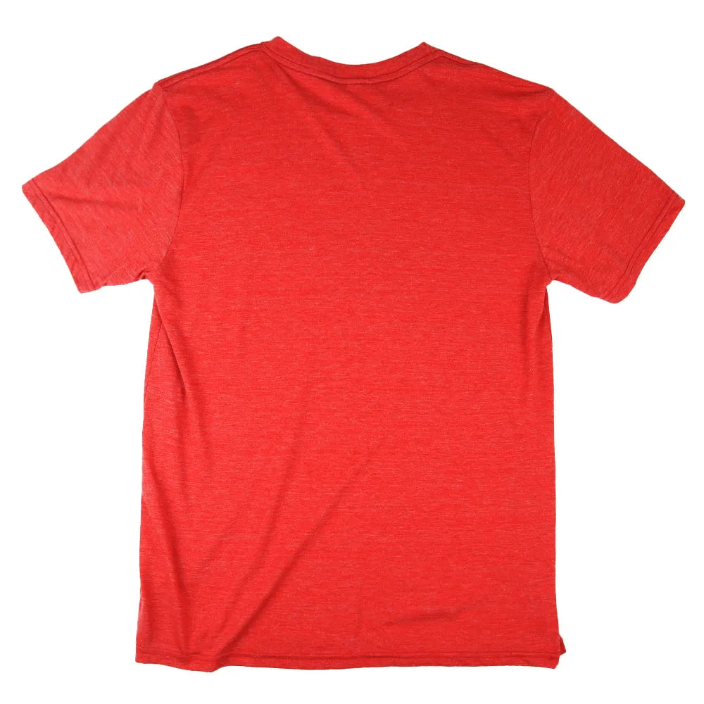 Red t-shirt on a white background
