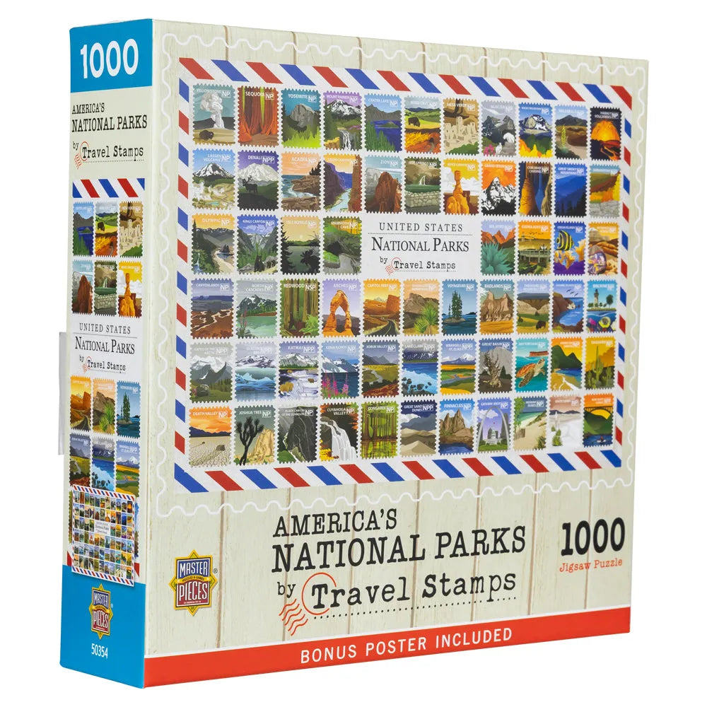 America’s National Parks Travel Stamps Puzzle Box Right Facing
