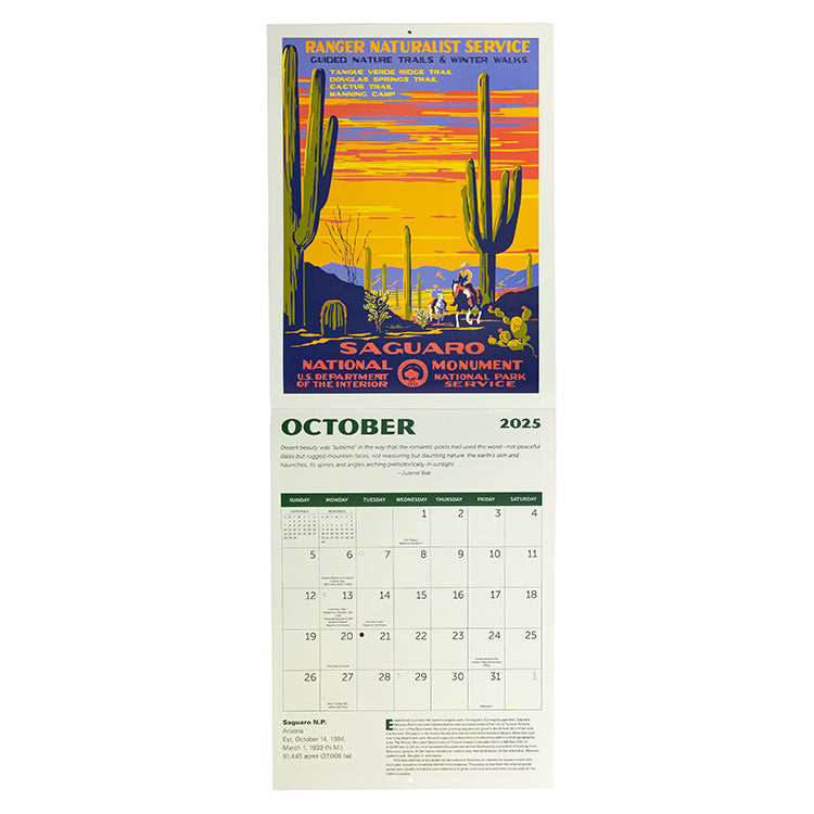 2025 Poster Art of the WPA National Park Calendar