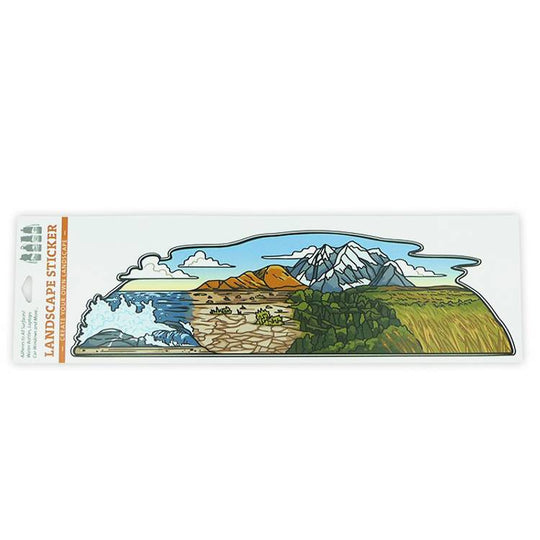 Western Landscapes Bottle Wrap Sticker