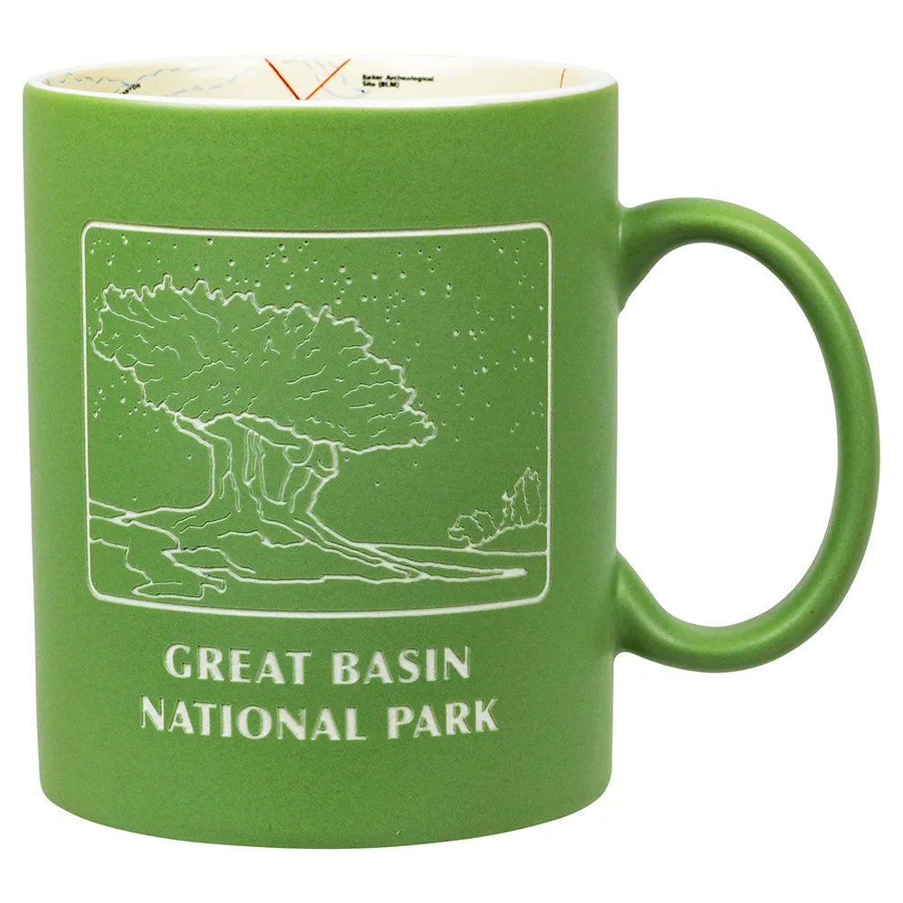 Great Basin National Park Map Mug Front View