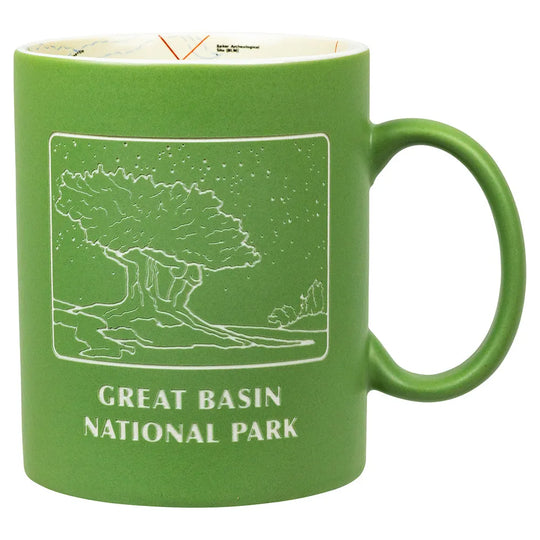 Great Basin National Park Map Mug Front View