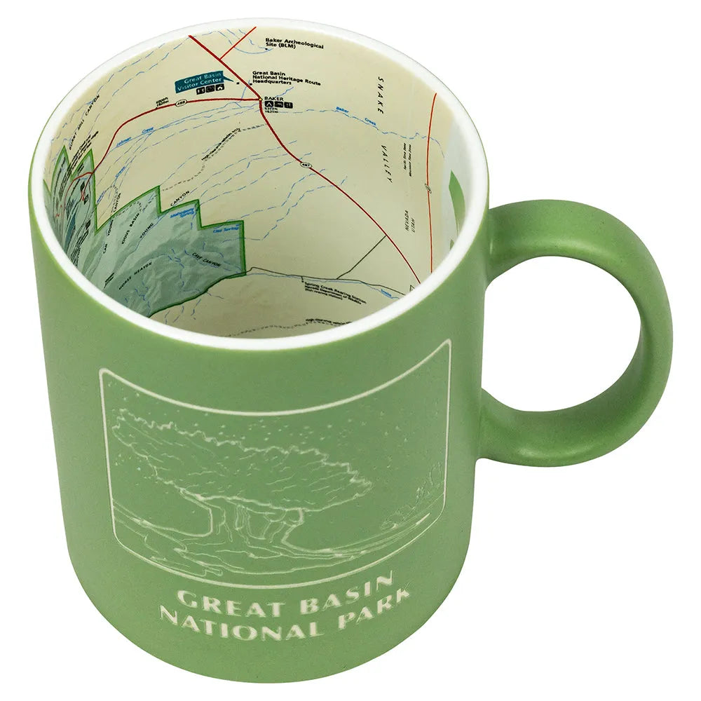 Great Basin National Park Map Mug Interior with Map Design