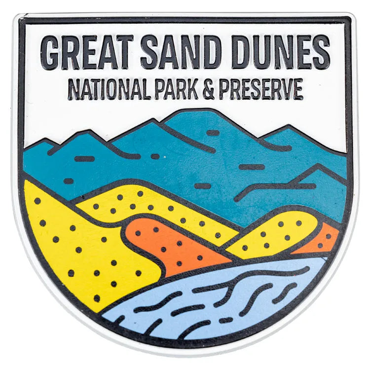 Great Sand Dunes National Park Flex Magnet - Fell Logo