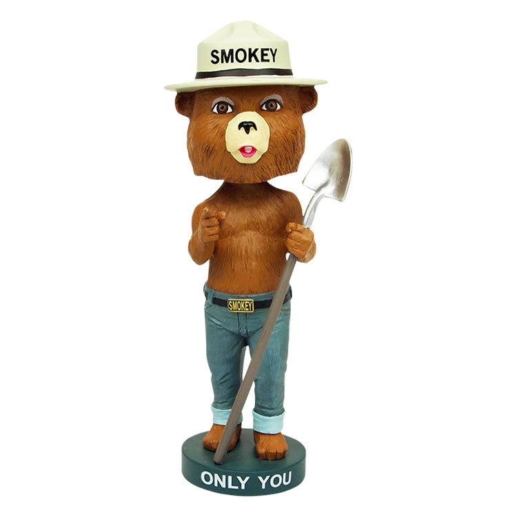 Funko Wacky Wobbler SMOKEY BEAR スモーキーベアー Flocked Smokey The Bear Funko Wacky Wobbler Le48 Ad Icon HTF