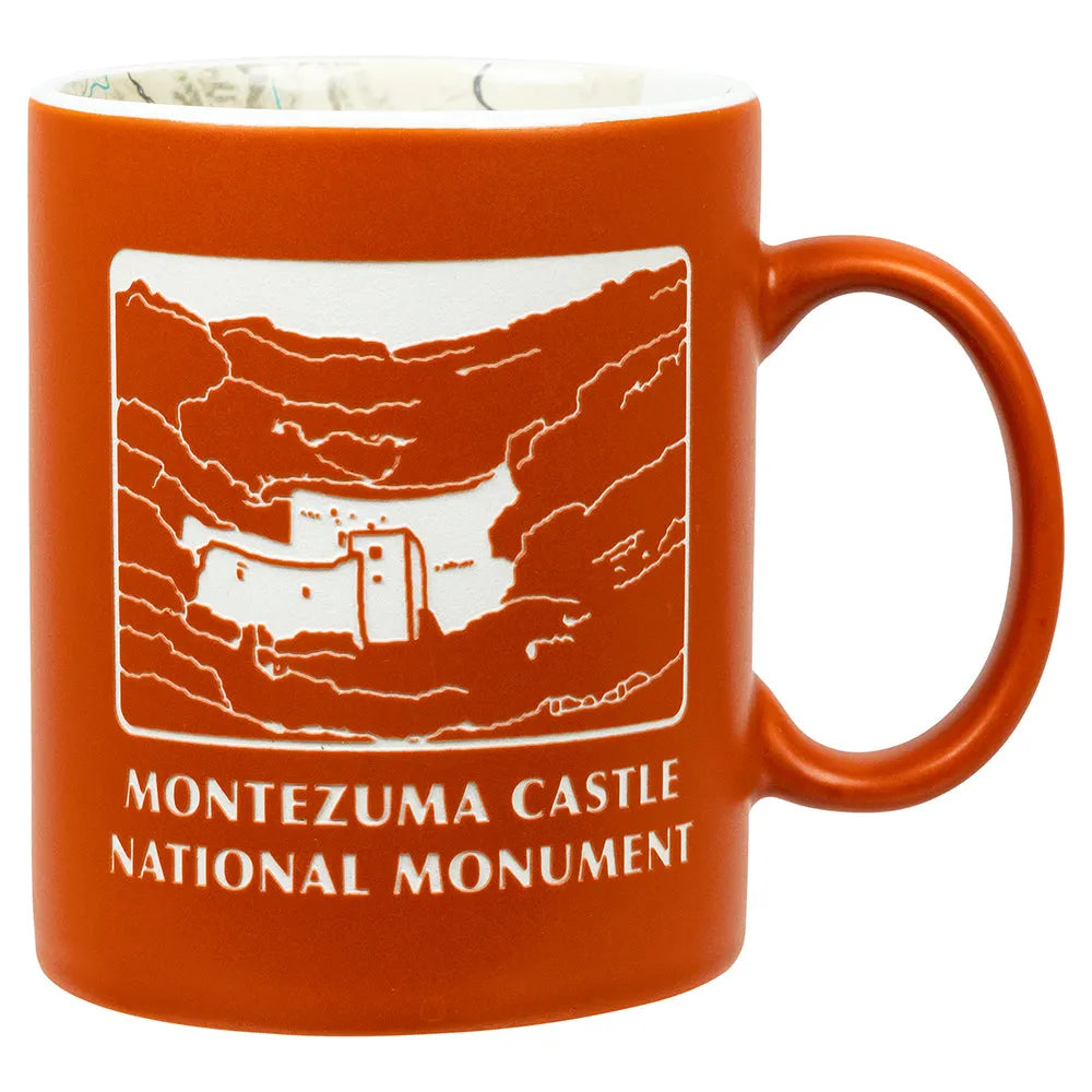 Montezuma Castle - Tuzigoot National Monument Map Mug Front View