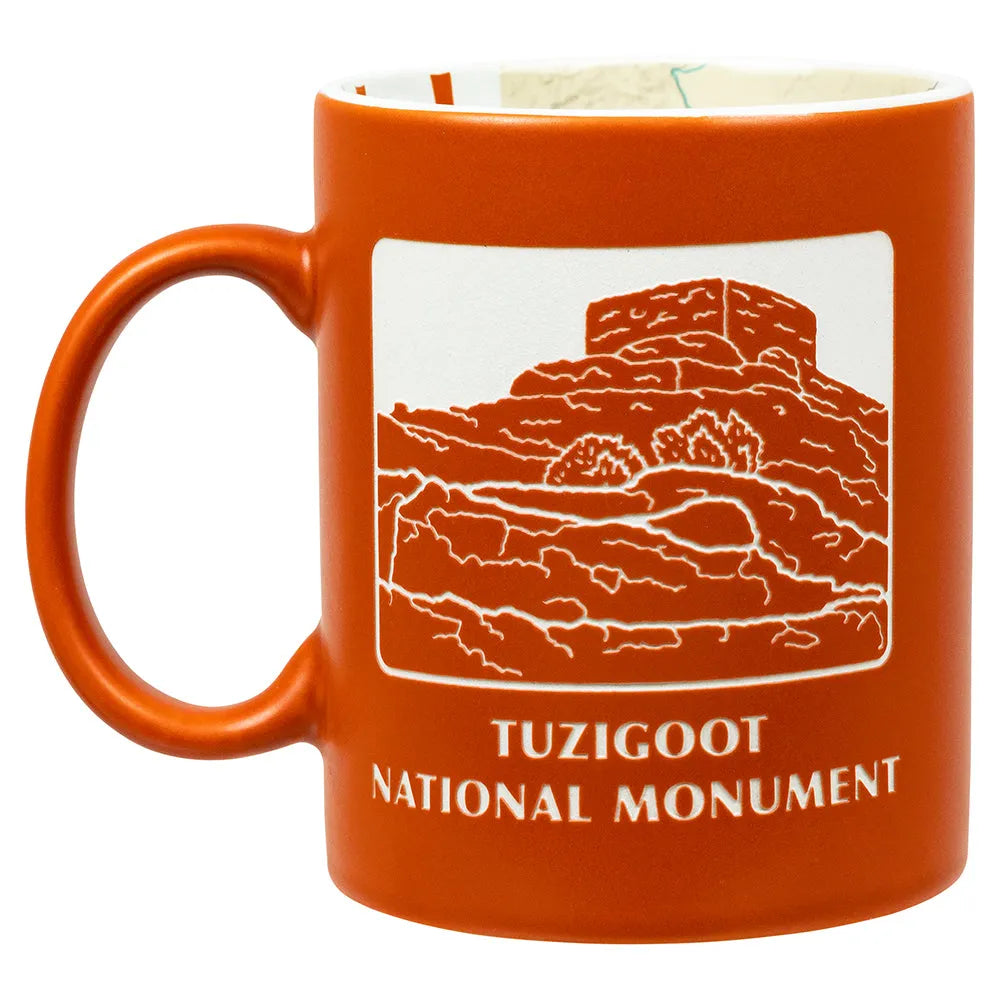 Montezuma Castle - Tuzigoot National Monument Map Mug Back View