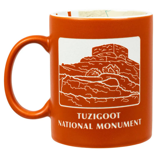 Montezuma Castle - Tuzigoot National Monument Map Mug Back View