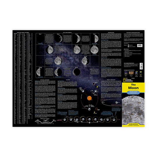 National Geographic The Moon Stargazer Map