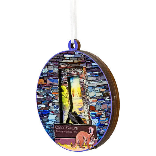 Chaco Culture National Hist. Park 3-D Wood Ornament Facing Left