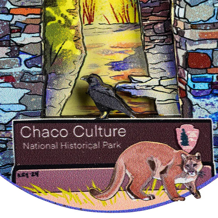 Chaco Culture National Hist. Park 3-D Wood Ornament Detail